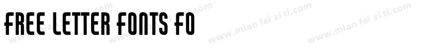 Free letter fonts Fo字体转换